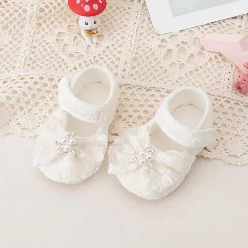 Bow & Lace Baby Mary Janes