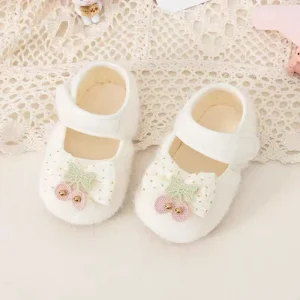Cherry Bow Baby Mary Janes